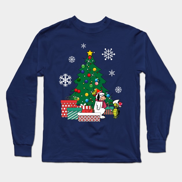 Touche Turtle And Dum Dum Around The Christmas Tree Long Sleeve T-Shirt by Nova5